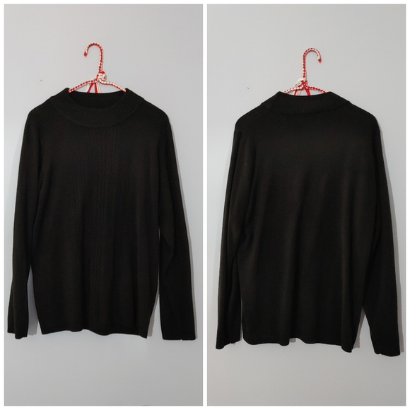 ๐๏ธ Carroll Reed Black Crew Neck Sweater - Picture 3 of 9